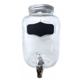 VITROLERO MASON JAR CON DISPENSADOR 4 LITROS